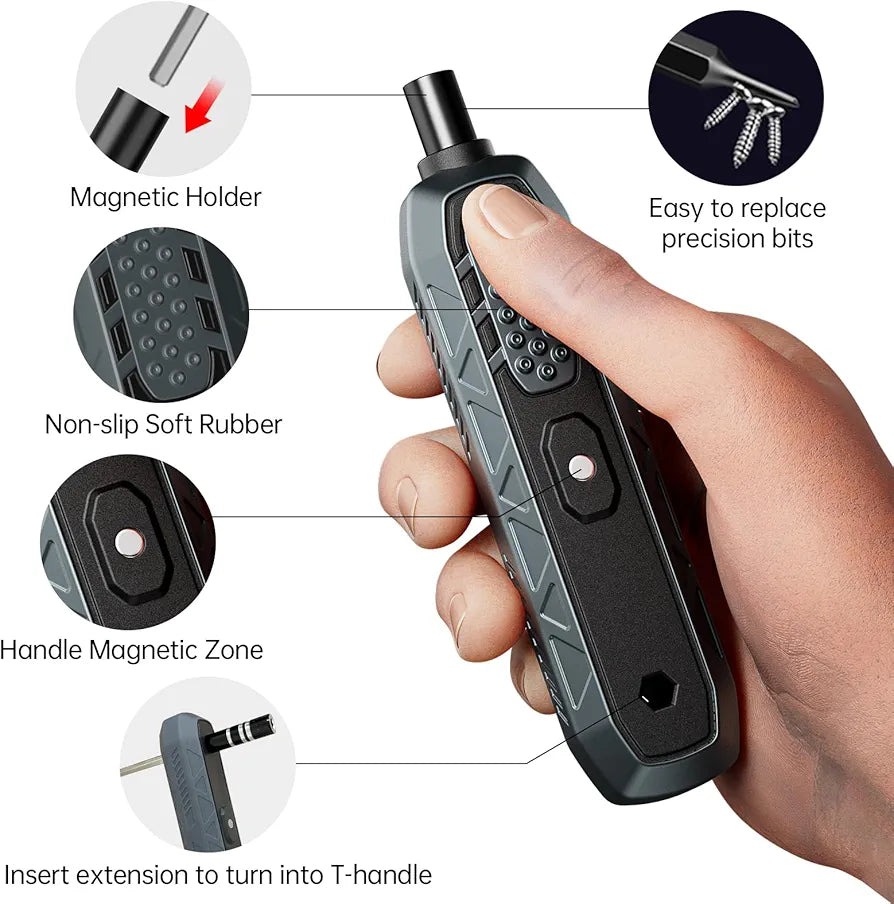 JAKEMY Pro-Tech 180-in-1 Precision Screwdriver & Repair Tool Kit - Comprehensive Electronic & Computer Maintenance Set for Laptops, Phones, Gaming Consoles & DIY Projects