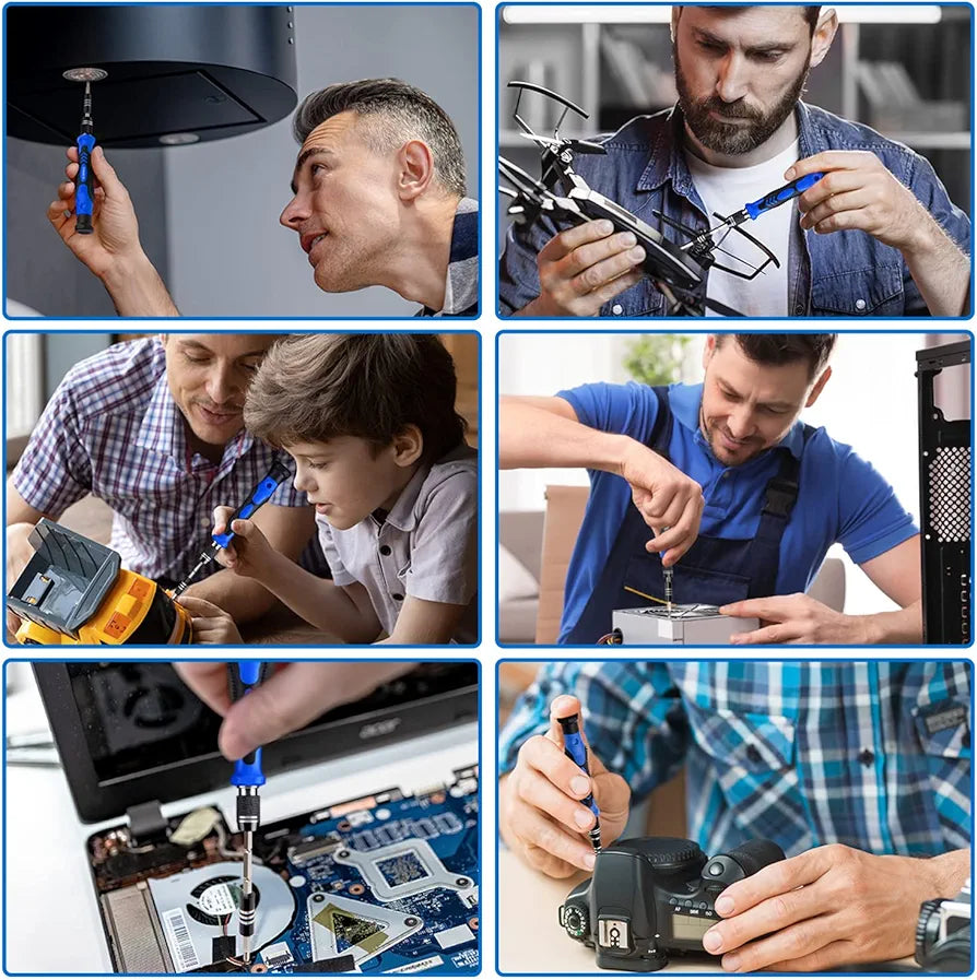 Comprehensive 80-in-1 Professional Computer & Electronics Repair Tool Kit - Precision Screwdriver Set with 56 Magnetic Bits for Laptops, PCs, MacBooks, Tablets, iPhones, PS4, and More - Ultimate Tech Gadget for Gamers & Professionals